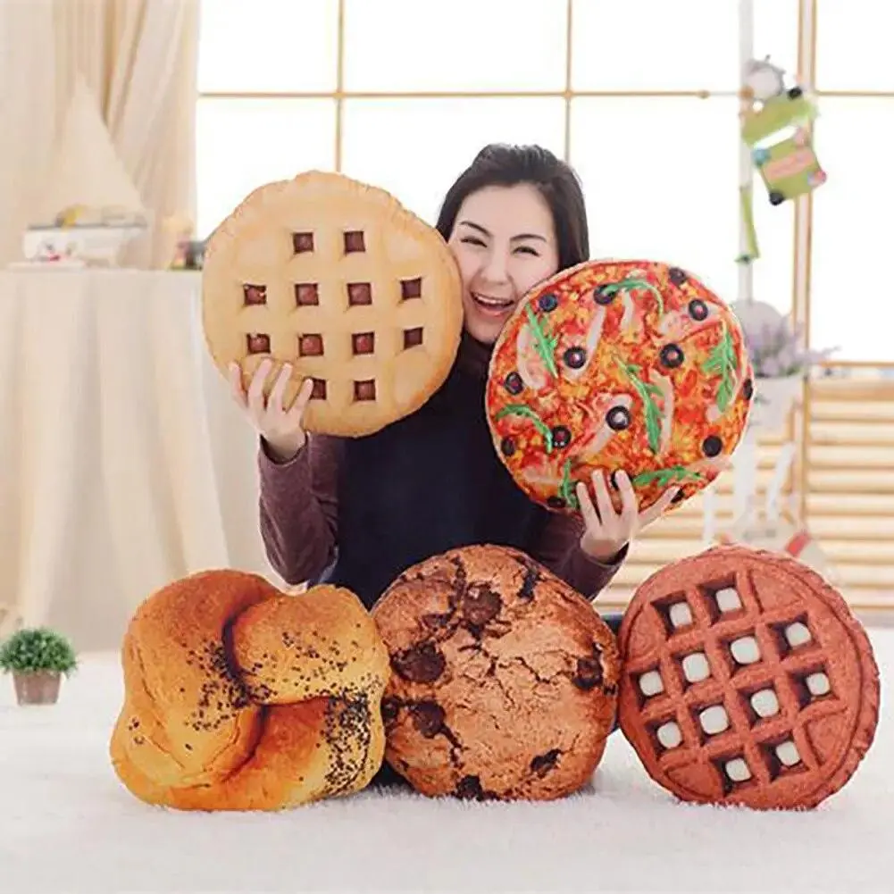 Kids' Food-Inspired Soft Nap Cushion Pillows - Whimsy, Comical, Realistic-Looking Decor for Laugh & Delight
