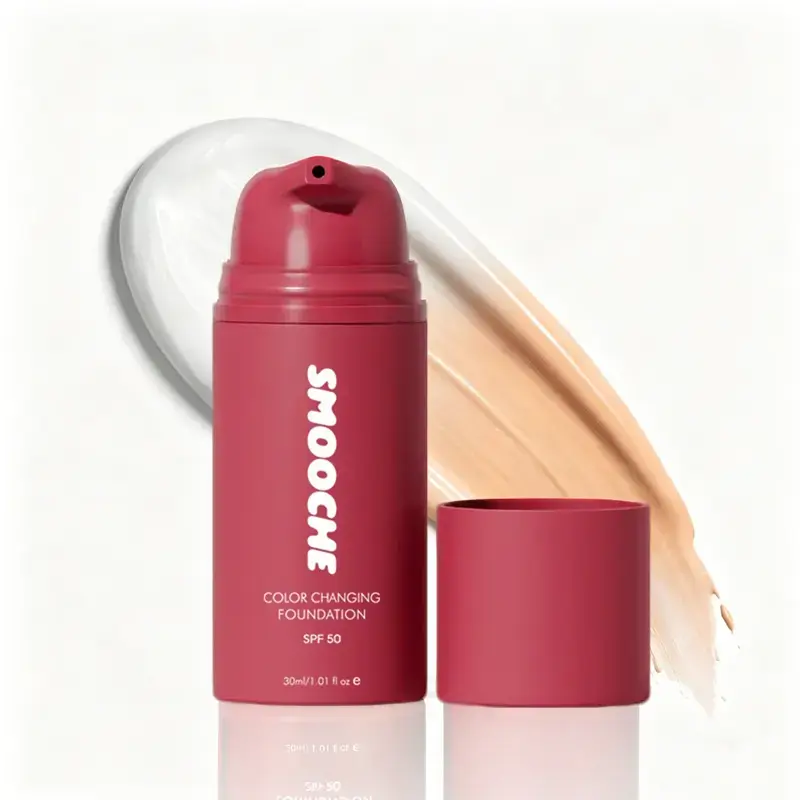 Color Changing Foundation - Adaptive Shade-Adjusting Liquid Beauty Products with SPF UV Protection, 24H Long Wear, Vegan Formula for Even Skin Tone, Flawless Complexion in Makeup Routine