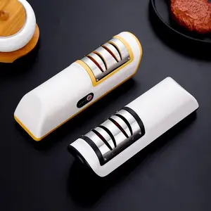 Knife Sharpener USB Rechargable Electric Knife Sharpener Professional Sharpener Stone Automatic Knife Grinder Kitchen Electric Fast Sharpeners