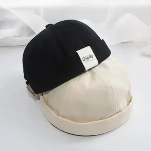 beanie bonnet hat Skullcap Retro Sailor Cap Fashion Beanie Hat Docker Caps for Men Women Warm Bucket Cap Brimless Hat