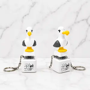 2pcs 2026 Cute Seagull MINE! Button Keychain-Real Sound & LED Light, Funny Interactive Gift for Friends & Family