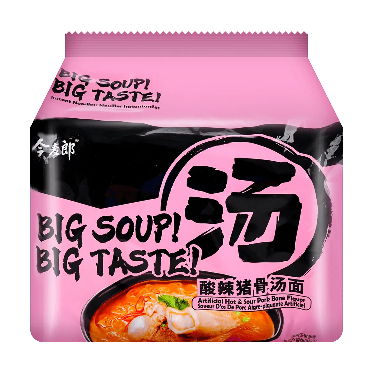 JINMAILANG Sour & Hot Pork Bone Soup Flavor Noodles 705g