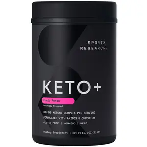 Keto Plus™ Exogenous Ketones (goBHB™) - 30 Servings | Keto Certified, Vegan Friendly