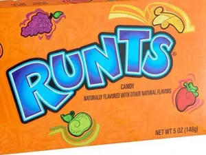 Wonka Runts Hard, Fruity Candy, 5 Ounce Theater Candy Box