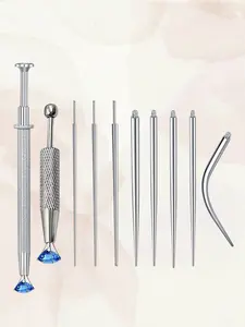 Professional Piercing Ball Grabber Tool, Stainless Steel Jewelry Picker, Easy Grip for Small Beads & Gems, Septum Nose Ear Lip Removal