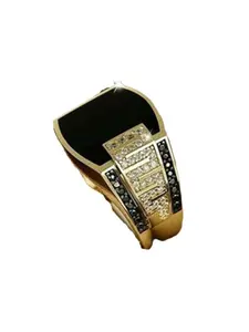 European and American hip-hop ring, full diamond ring, Radiant Rectangle Rings, new style, fashionable and domineering men's ring