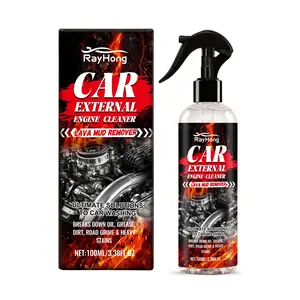 Car External Engine Cleaner No Rinse Quick Oil Stain Removal Maintenance Cleaning Agent, Effective Automotive Care Solution