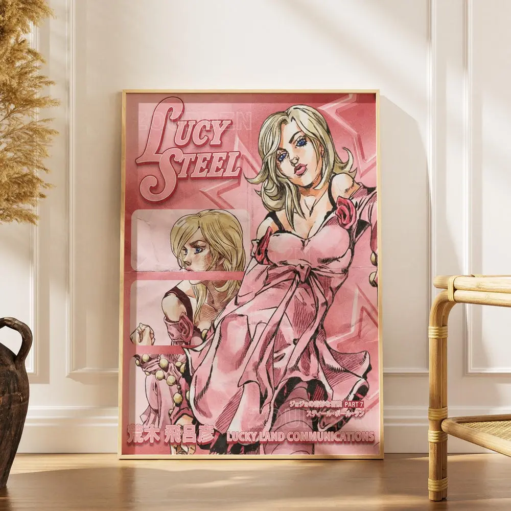 Lucy Steel Poster - JoJo Steel Ball Run Part 7 Wall Art Print