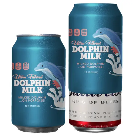Dolphin Milk Infrabren Beersy Silicone Can Cover