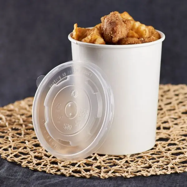 [1,000 ct] 16 oz Food Container Lids | PP | 112 mm