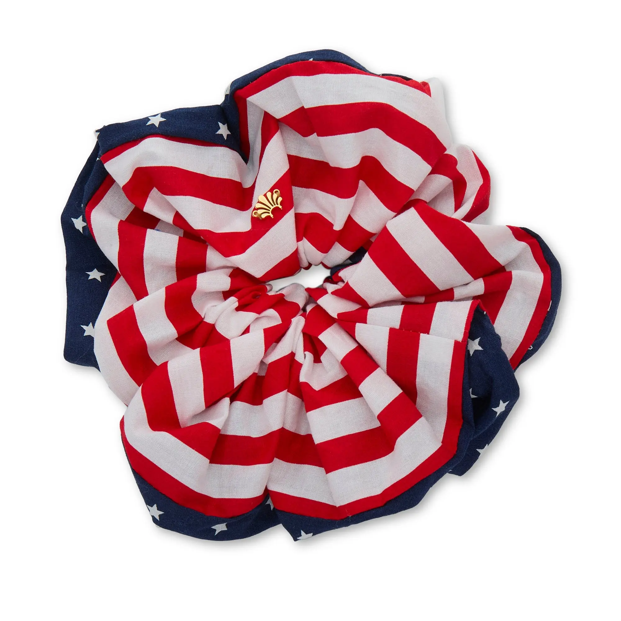 AMERICANA ROMMY STARS AND STRIPES SCRUNCHIE