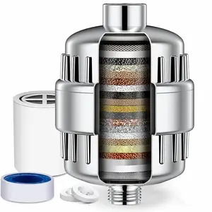 1pc Level 20 High Output Revitalizing Shower Filter - Reduces Dry Ltchy Skin, DandruffEczema, And Dramatically Lmproves The Condition Of Your Skin, Hair And Nails