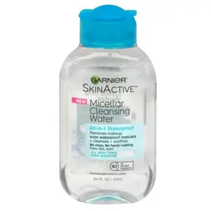 Garnier SkinActive Micellar Cleansing Water Allin1 Cleanser & Waterproof Makeup Remover  3.3oz 3.3oz