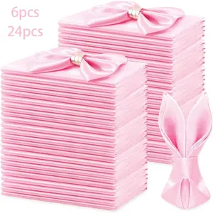 Wedding Napkins Set Soft Smooth Durable Table Linen, Elegant Dinner Napkin Cloth, Romantic Party Decorations, Party Supplies, Banquet Graduation Ceremony