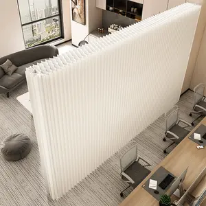 Room Divider Privacy Screen Foldable  Crafted from Kraft Paper  Flexible for Versatile Use in Offices  Living Rooms, and Salons.