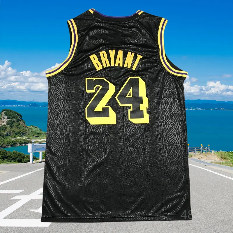 Kobe Bryant Men's Classic-Design Sleeveless stitched Retro Basketball Jerseys Black shirt
