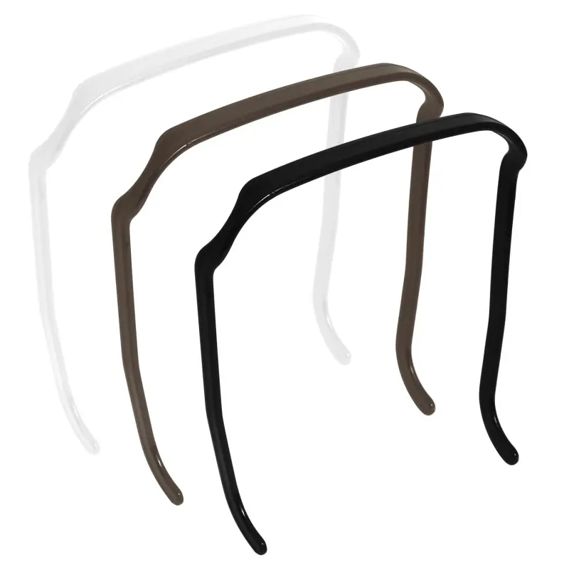3-Pack Square Invisible Hairband for Women & Men, Mixed Color, Medium Thick Plastic Headbands for Curly Hair Fixing, 3 Count (Pack of 3)