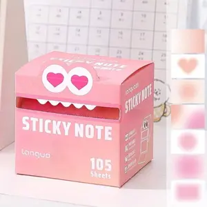 105 Sticky Notes/box, Pull-out, Pearlescent, Transparent, for Taking Notes, School Stationery Office Supplies