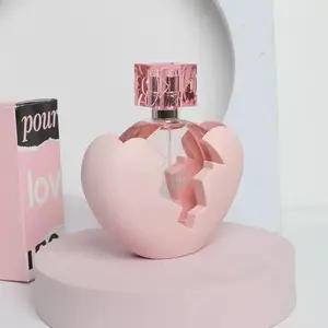 Women’s “Fantastic Summer Midnight” Eau de Parfum spray—natural pink mist, heart-shaped bottle, 100 ml/3.4 fl oz, floral fruity fragrance; long-lasting perfume for daily wear, vanity, bedroom.