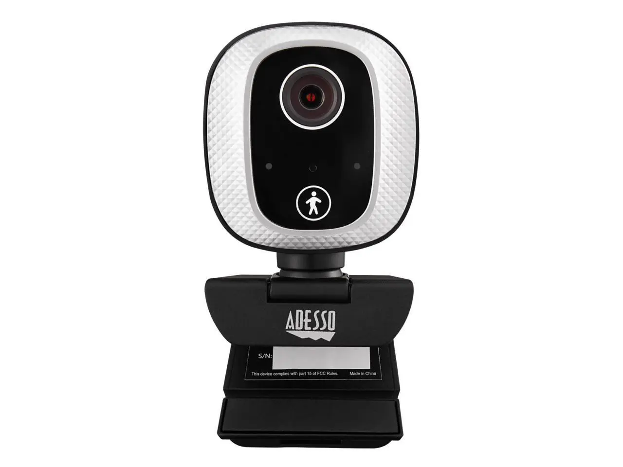 Adesso CyberTrack M1 1080P HD H.264 Fixed Focus USB Webcam with 305° Motion Tracking, Built-in Microphone, and Tripod Mount