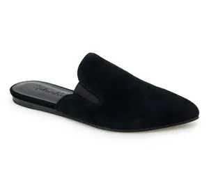 Splendid Suede Closed Toe Mules - Liza