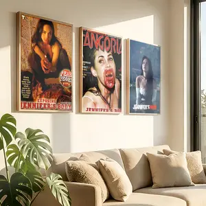 Horror TV Series J-Jennifer's Body Poster Peel & Stick Poster Set Wall Art – Artistic Self-Adhesive Aesthetic Room Decor | Gallery-Quality Waterproof Fade & Scratch Resistant Prints | Living Room, Bedroom, Dorm Home Decoration Multiple Sizes