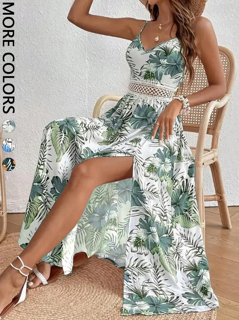 chinese dress ladies Liming Caribbean Rainbow Orange Multicolor Open Back Maxi Dress Medium main image 1