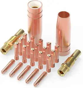 24Pcs Welding Gun Kit, .035" Tip-Nozzle-Diffuser for Lincoln Magnum 100L and Tweco Mini/#1 (.035" Accessory Kit), Compatible for YESWELDER Welders - Home Improvement.
