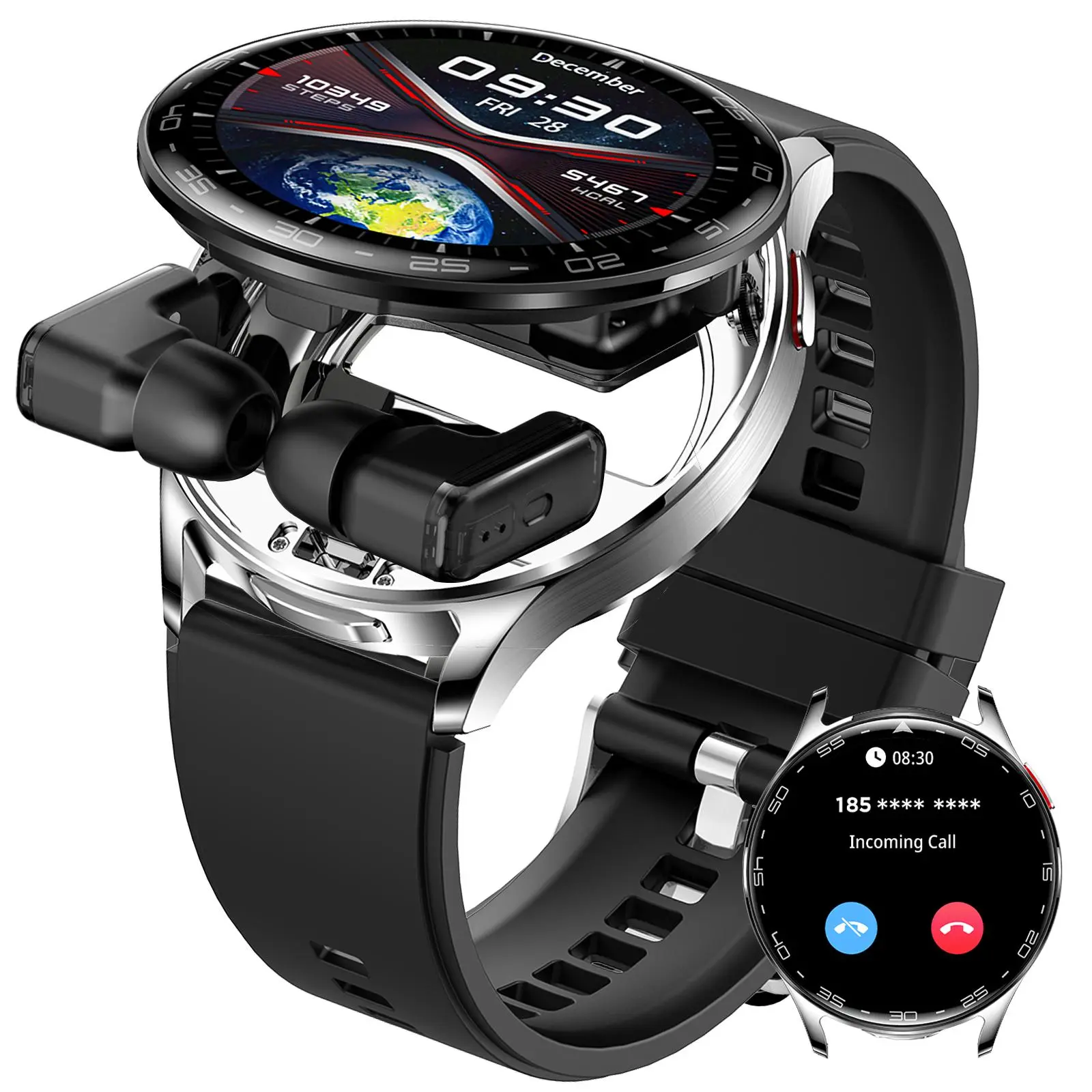 JELLOO Smart Watch with Earbuds, Multifunctional Smartwatch, 1.39