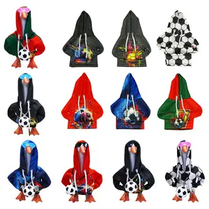 5Pcs Soccer Fan Outfit Set for 7'' Desk Goose,Soccer Theme Hoodie With Sunglasses&Football Charm Accessories,Adorable Soccer Style For Magnetic Desktop Goose Key Holder,2026 Match Soccer Day Vibes,Perfect Competition Home Decor