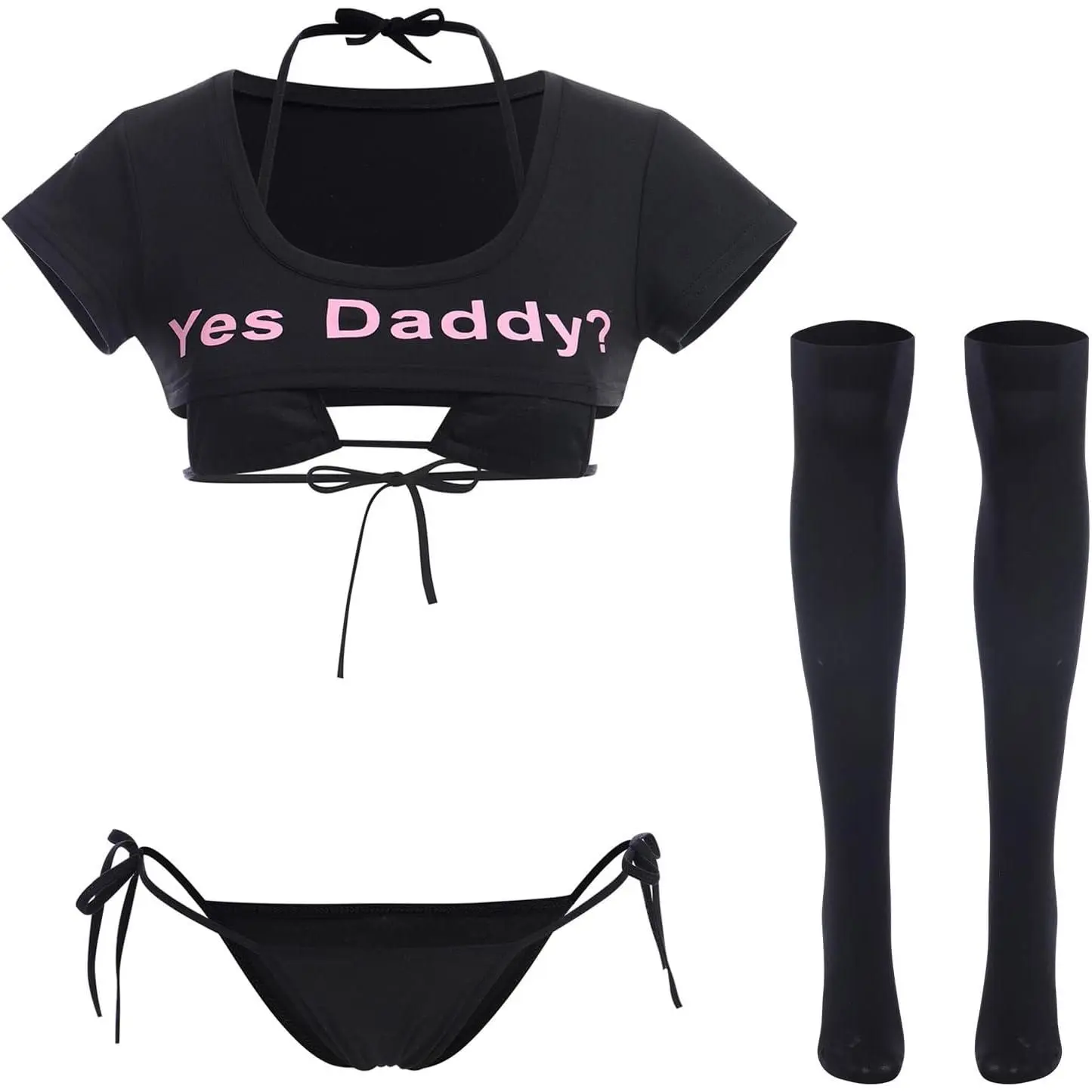 Women Cute Kawaii Striped Bikini Lingerie set Micro Tiny Bra G-string Panty/Garter Belt 2Pcs / 3Pcs Underwear Yifanyou Sports