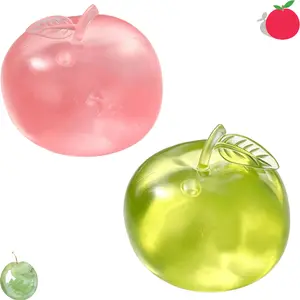 Maltose Apple Squishy,Slow Rising Stress Relief, 2026 Apple Shaped Squeezes Balls, Soft Cute Fruit Anxiety Relief for Office Home Travel