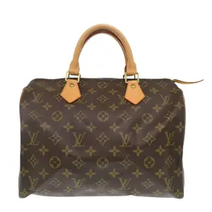 Pre-owned Louis Vuitton Canvas Coated Travel Bags Speedy Handbag Monogram Canvas 30 by Rebag