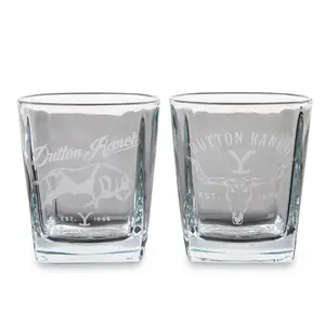 Yellowstone Dutton Ranch 9-Ounce Mini Rocks Glasses | Set of 2