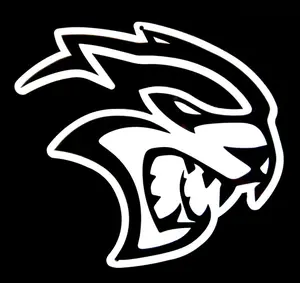Dodge Hellcat Cutout Black Steel Sign – Official Licensed Muscle Car Wall Art & Garage Décor