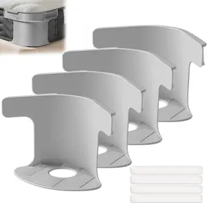 Bed Sheet Holder with Locking Clips, Corner Fitted for All Mattress Sizes Bedsheet Clip Durable BeddingAccessories/ Lock Sheet Holders Keep Sheets Tight Heavy Duty Bed Sheet Holder