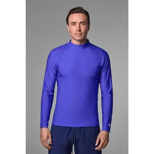 Men's Tulum Long Sleeve Surf Rash Guard | Baja Blue