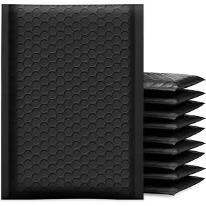 Bubble Mailers 6x10 inch 100 Pack Black Usable Size 6x9" Thick Padded Opaque Waterproof Bubble Envelopes for Small Business Mailing Makeup Jewelry Gifts(100, 6x10)