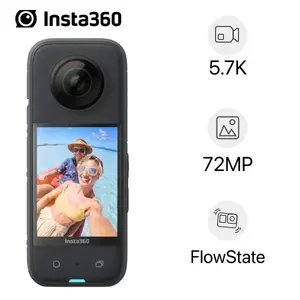 Insta360 X3 Action Camera 5.7K HDR Video 72MP Photos 4K30fps Waterproof for Sports Adventure Photography