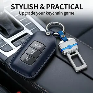 Mini Buckle Keychain & Lanyard | Universal Clip Key Ring | EDC Car Accessory Gadget for Men | Portable Everyday Carry for Travel, Truck, Daily Use