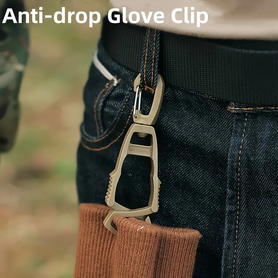1pc Outdoor Glove Clip, Multi-purpose Plastic Anti-drop Clip, Portable POM Protective Work Gloves Clip