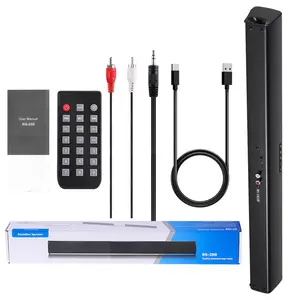 Sound Bar for TV with 4 Built-in Subwoofer Wireless Bluetooth 5.0 TV Soundbar 3D Surround Sound System TV Speaker for Home Theater Audio