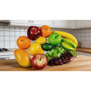 13-Piece Realistic Artificial Fruit Set, Decorative Faux Fruits for Home, Party Decor ()Solo Hot Shop