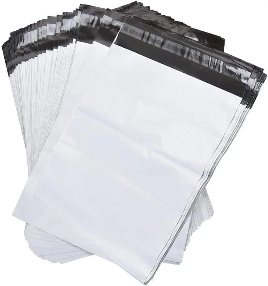 100-Pack Rectangular 9"x12" Plastic Poly Mailer Bags - Self-Sealing Waterproof Envelopes for E-Commerce Orders, Secure Easy Shipping, Durable Tear-Resistant Protection (Self Sealing Envelopes & Postal Supplies)