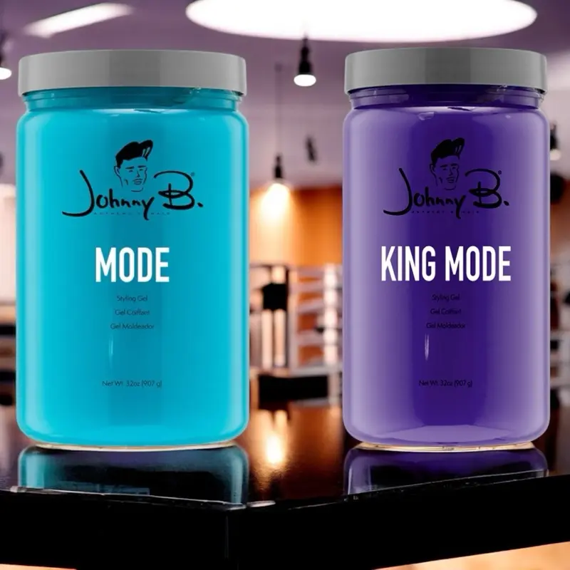 Johnny B Mode and King mode 2 pack Styling Gel Hair Styling 32oz - Strong Hold, Easy Application, Long-Lasting Hold for Men and Women - Haircare