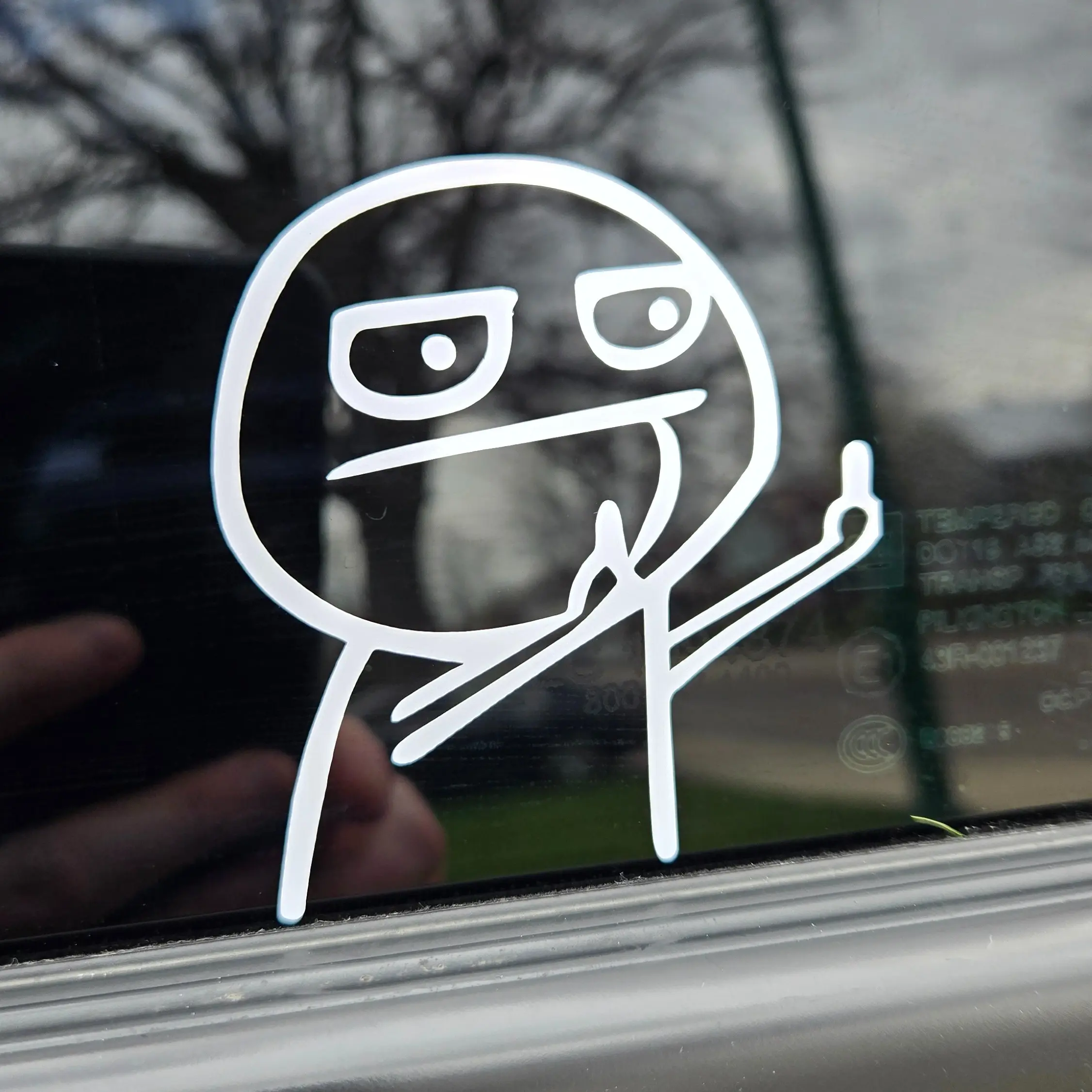 Funny Back Off Vinyl Decal Car Truck Sticker
