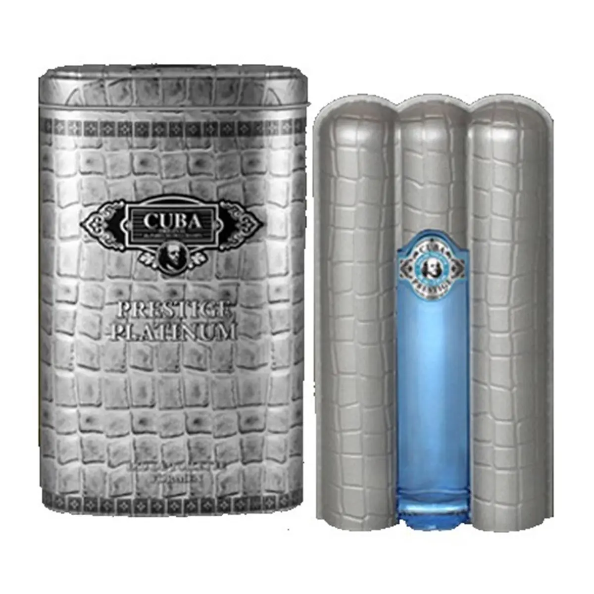 Cuba Prestige Platinum Edition EDP Perfume Spray, Men's Signature Scent, 3oz Fragrance for Personal Care, Spray Bottle