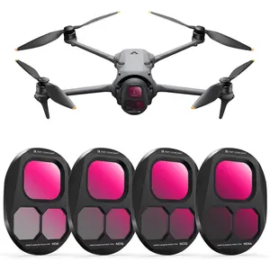 K&F Concept 4-Pack ND Filter Set for DJI Mavic 4 Pro Drone, Multi-Coated HD Glass Filters with ND8, ND16, ND32, ND64 Neutral Density Light Reduction, Camera Accessories, Four-Pack