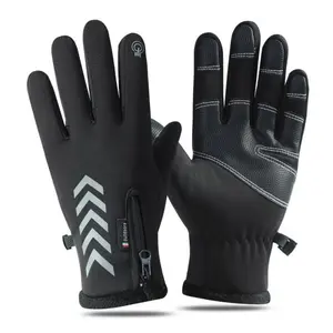 Bencailor 2 Pairs Waterproof Winter Gloves for Men Windproof Touchscreen Fingerless Cold Weather Gloves for Outdoor Activity