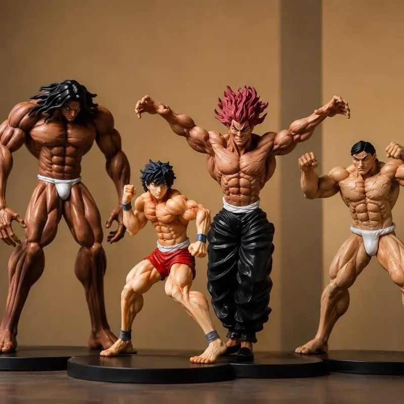 Muscle Warrior Fighter Set - 4 Anime Figures